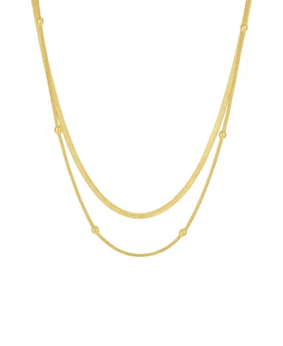And Now This 18k Gold Plated Or Silver Plated Double Layered Necklace