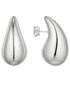 And Now This 18k Gold Plated Or Silver Plated Extra Large Teardrop Stud Earring In Silver
