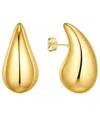 And Now This 18k Gold Plated Or Silver Teardrop Stud Earrings In Gold