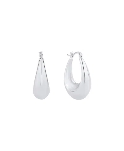 And Now This 18k Gold Plated Or Silver Plated Hoop Earring