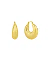 And Now This 18k Gold Plated Or Silver Plated Hoop Earring In Gold