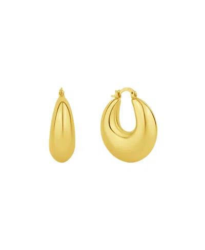 And Now This 18k Gold Plated Or Silver Plated Hoop Earring
