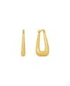 AND NOW THIS 18K GOLD PLATED OR SILVER PLATED HOOP EARRING