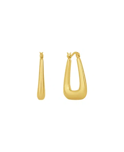 And Now This 18k Gold Plated Or Silver Plated Hoop Earring In Gold Flash