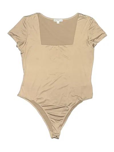 Pre-owned And Now This Bodysuit In Tan