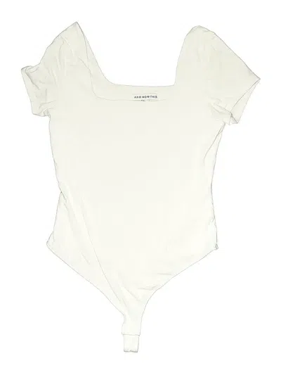 Pre-owned And Now This Bodysuit In White