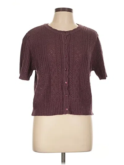 Pre-owned And Now This Cardigan Sweater In Burgundy