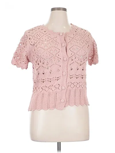 Pre-owned And Now This Cardigan Sweater In Pink