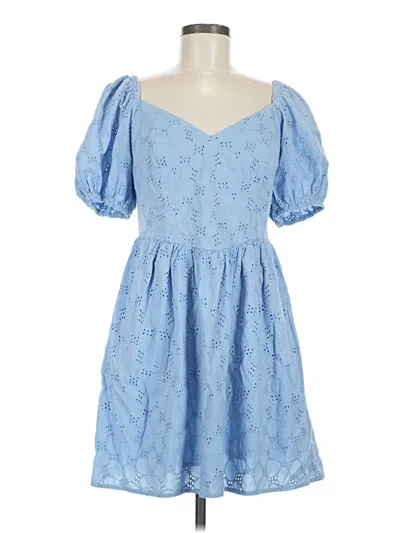 Pre-owned And Now This Casual Dress In Blue