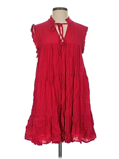 Pre-owned And Now This Casual Dress In Red