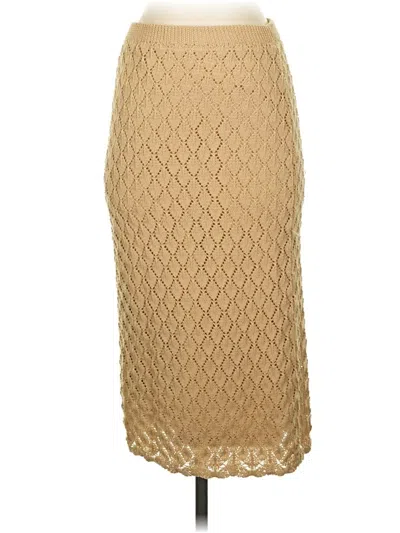 Pre-owned And Now This Casual Skirt In Tan