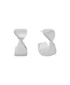 And Now This Crossover Push Back Hoop Earrings In Silver