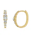 And Now This Crystal 18k Gold Plated Hoop Earring In Gold