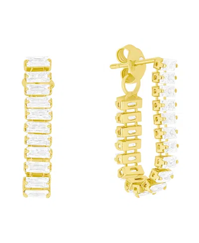 And Now This Crystal Drop Front/back Post Earrings In Gold