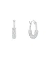 And Now This Crystal Hoop Earring In Metallic