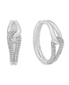 And Now This Crystal Knot Hoop Earring In Silver
