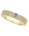 And Now This Cubic Zirconia 18k Gold-plated Heart Ring In Gold