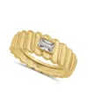 And Now This Cubic Zirconia 18k Gold Plated Ring In Gold