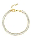 And Now This Cubic Zirconia Baguette Bracelet In Gold