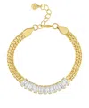 And Now This Cubic Zirconia Baguette Cut Bracelet In Gold