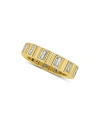 AND NOW THIS CUBIC ZIRCONIA BAND STRETCH RING