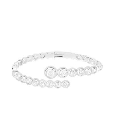 And Now This Cubic Zirconia Bangle Bracelet In Gray