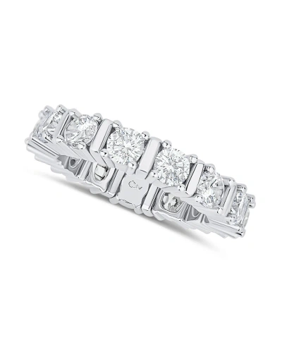 And Now This Cubic Zirconia Eternity Band Stretch Ring In Silver