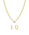 And Now This Cubic Zirconia Hoop Earring And Necklace Set In Gold