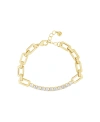 AND NOW THIS CUBIC ZIRCONIA LINK BRACELET