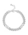 And Now This Cubic Zirconia Link Bracelet In Silver