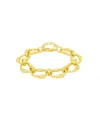 And Now This Cubic Zirconia Link Chain Bracelet In Gold