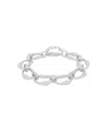 And Now This Cubic Zirconia Link Chain Bracelet In Silver