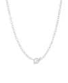 And Now This Cubic Zirconia Toggle Necklace In Silver