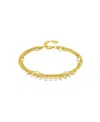 And Now This Cubic Zirconia Triple Row Bracelet In Gold
