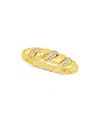 And Now This Cubic Zirconia Twisted Ring In Gold