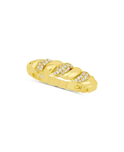 And Now This Cubic Zirconia Twisted Ring In Gold