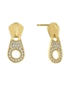 AND NOW THIS CUBIC ZIRCONIA ZIPPER EARRING