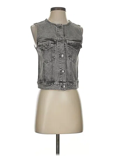 Pre-owned And Now This Denim Vest In Gray