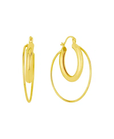 And Now This Double Row Hoop Earrings In Gold