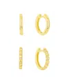 And Now This Duo Hoop Earring Set In Gold