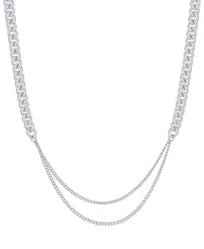 And Now This Fine Silver-plated Curb Chain Necklace