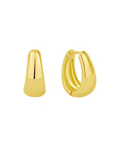 And Now This Graduated Huggie Hinged Hoop Earrings In Gold