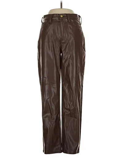 Pre-owned And Now This Leather Pants In Brown