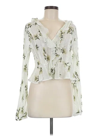 Pre-owned And Now This Long Sleeve Blouse In Ivory