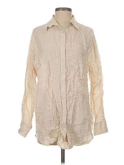 Pre-owned And Now This Long Sleeve Button Down Shirt In Ivory