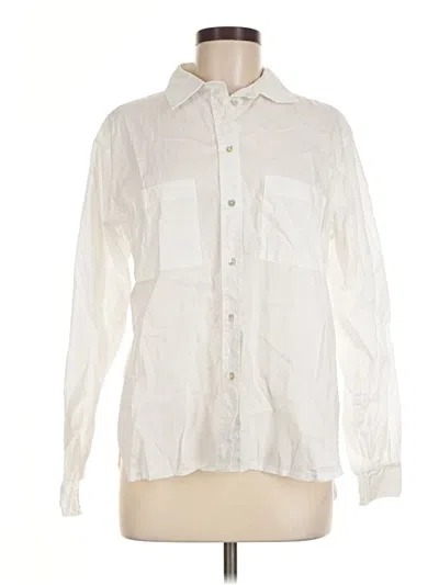 Pre-owned And Now This Long Sleeve Button Down Shirt In Ivory