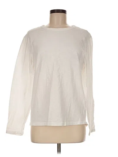 Pre-owned And Now This Long Sleeve Top Ivory Crew Neck Tops