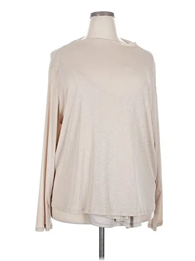 Pre-owned And Now This Long Sleeve Top Tan One Shoulder Neckline Tops