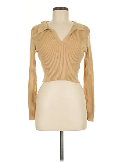 Pre-owned And Now This Long Sleeve Top Tan Turtleneck Tops