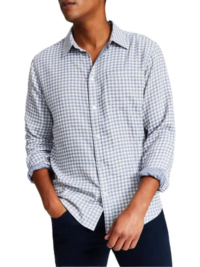 And Now This Mens Check Print Gingham Button-down Shirt In Multi